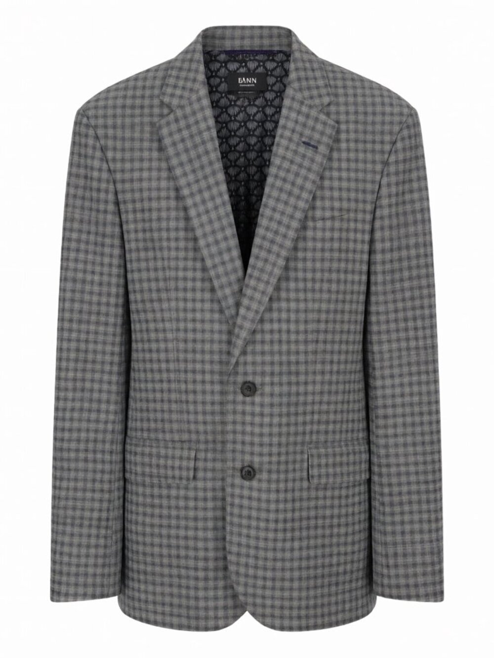 Ted Baker Men's Plaid Sport Coat - Men 40R Gray